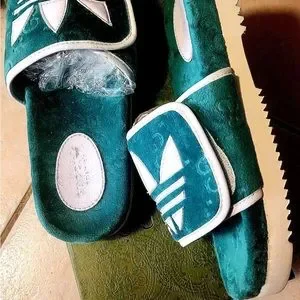 Shoes | Adidas X Gucci Slide Gg Mens Platform Sandals Green  display picture 2